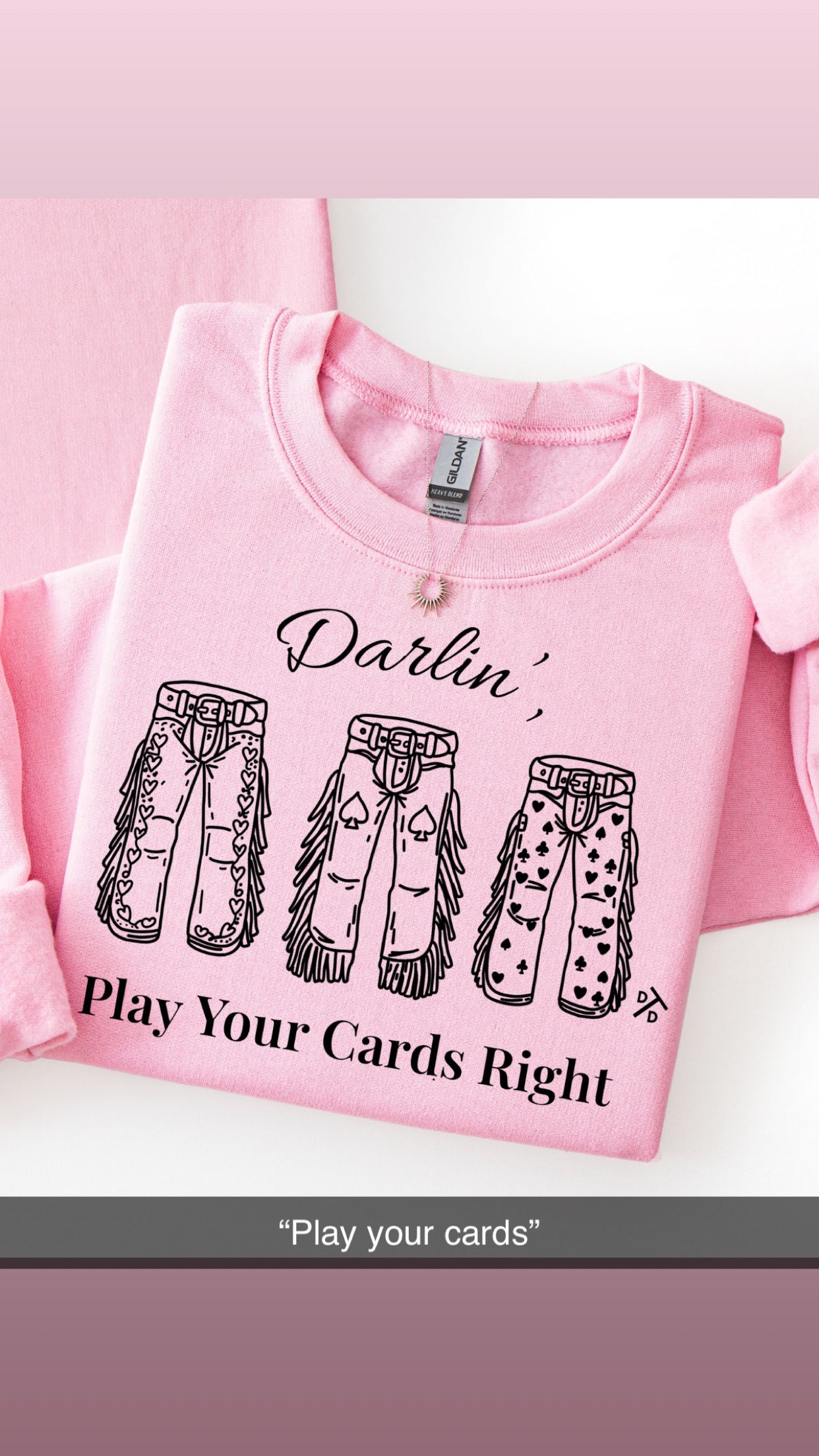 Desert Pink Crop (add design when checking out)