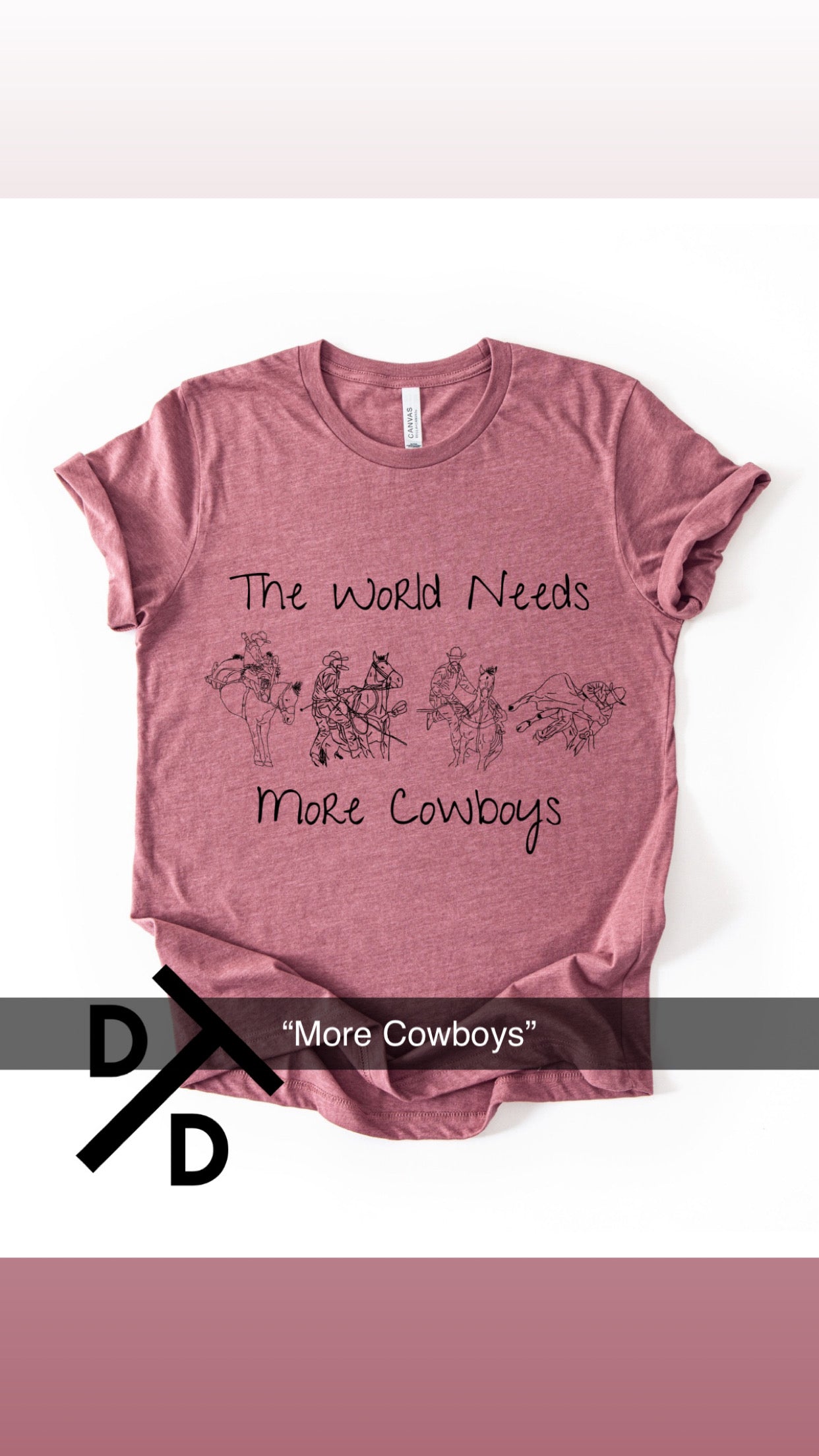 Desert Pink Crop (add design when checking out)