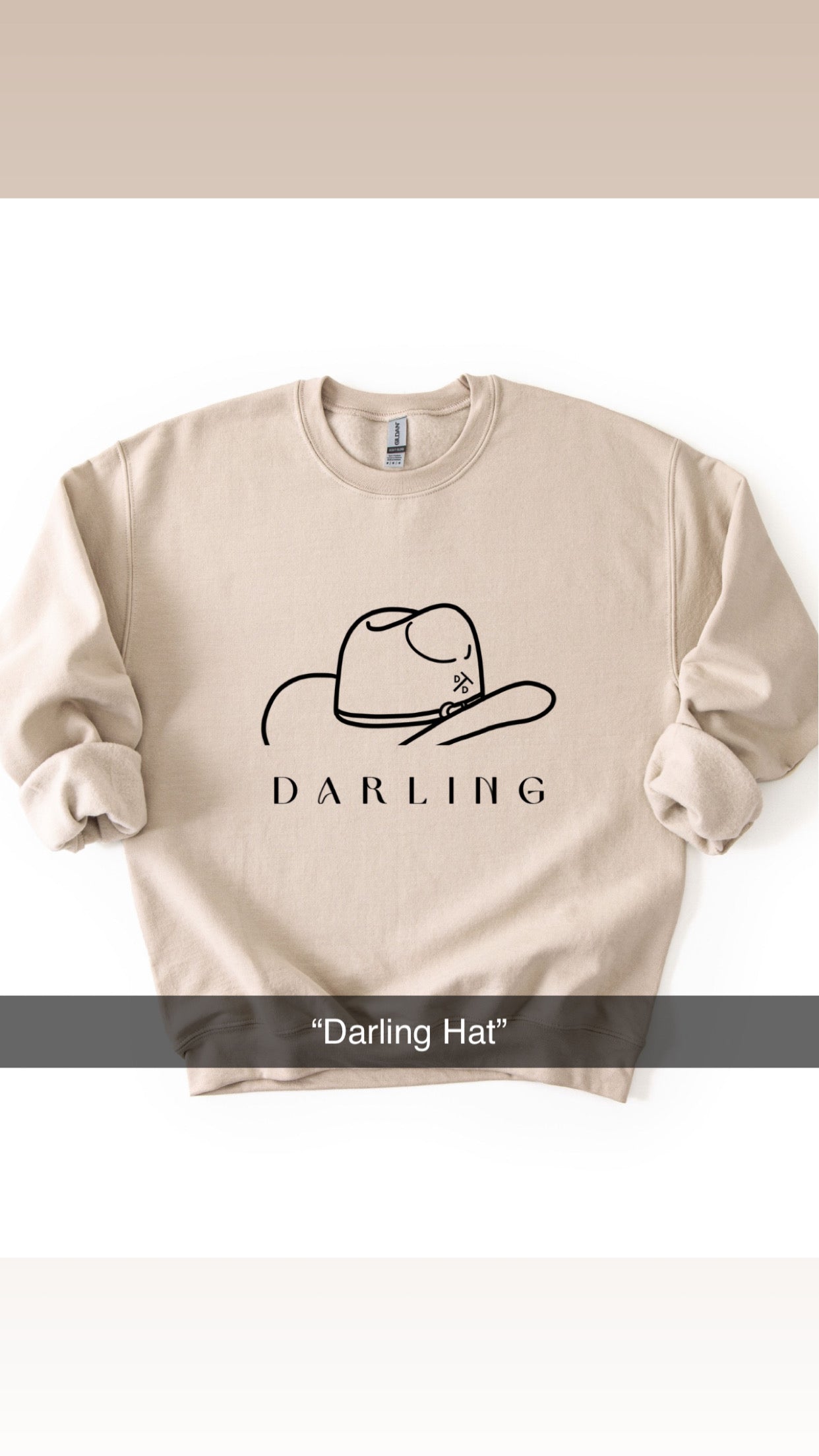 Desert Pink Crop (add design when checking out)