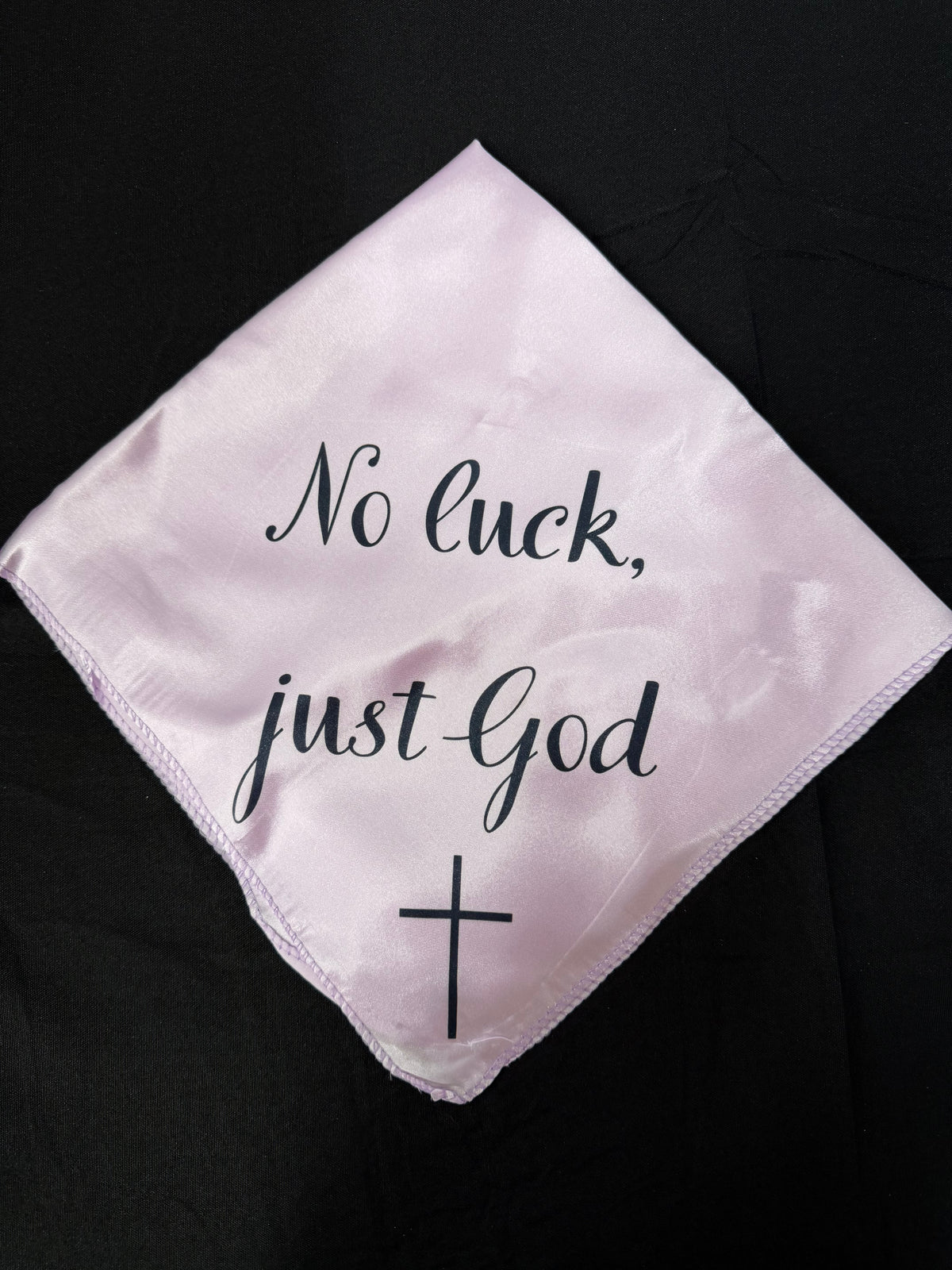 Just God on light purple breakaway flag