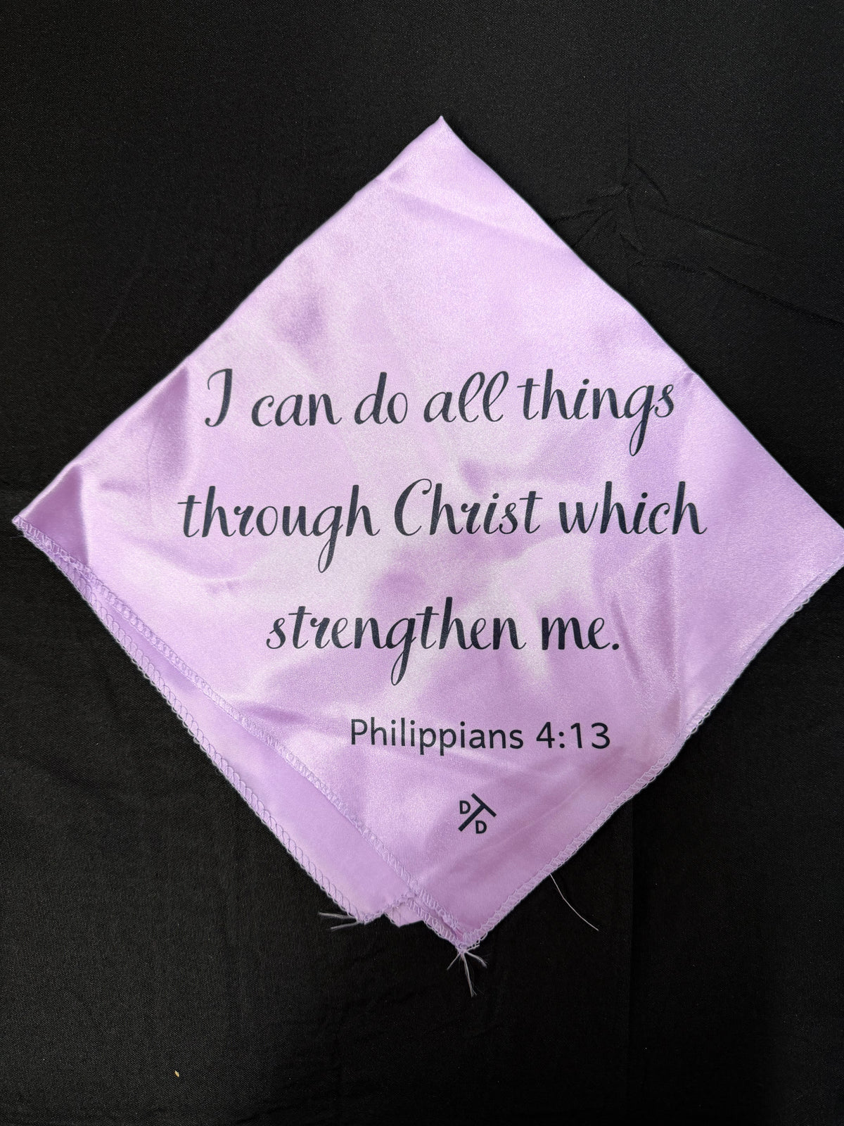 Phili. 4:13 on medium purple breakaway flag