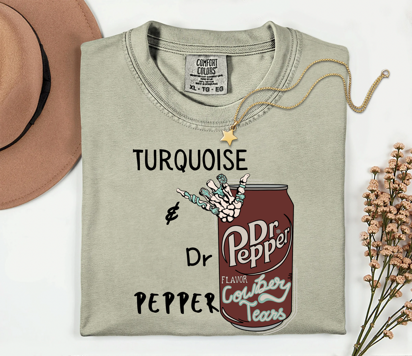 Turquoise and Dr Pepper