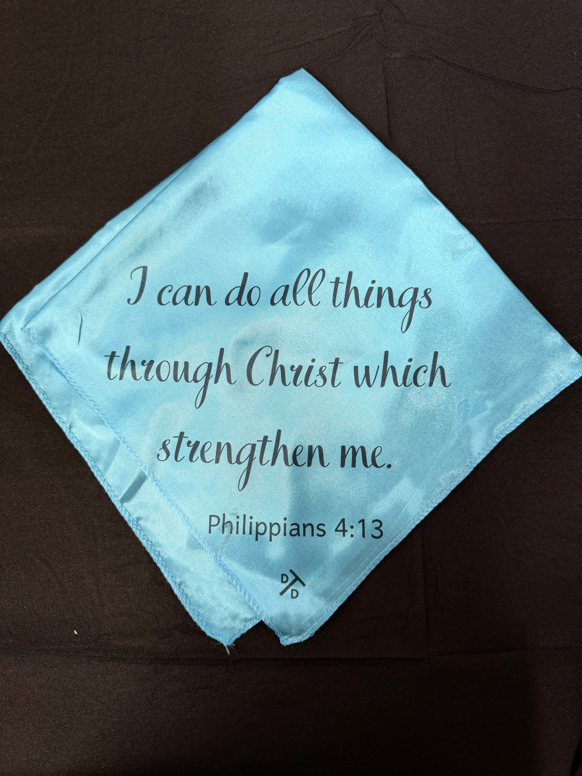 Phili. 4:13 on blue breakaway flag