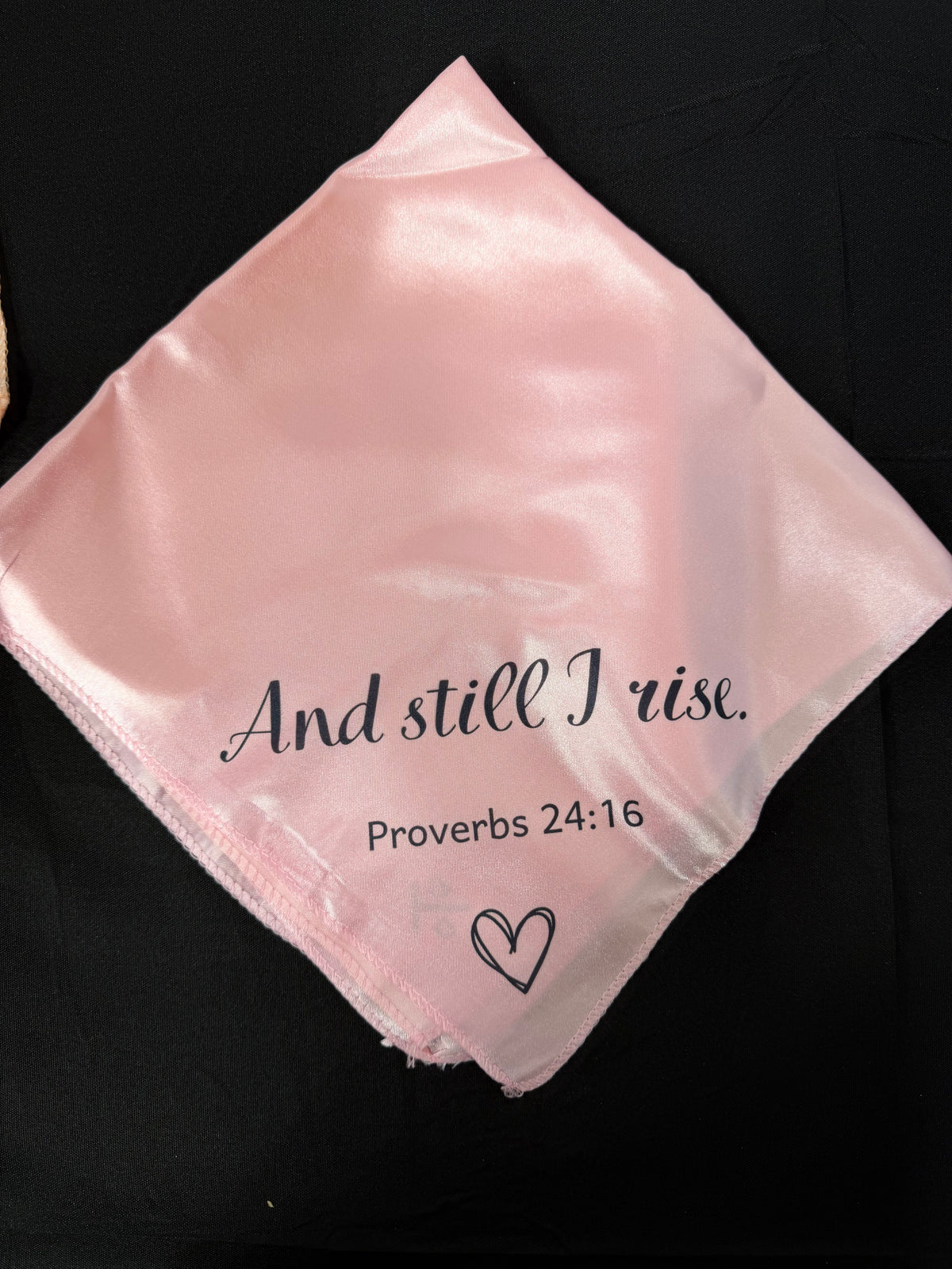 Proverbs 24:16 on pink breakaway flag