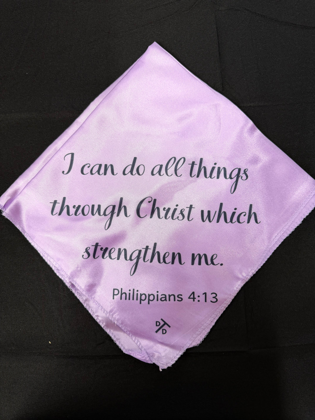 Phili. 4:13 on medium purple breakaway flag