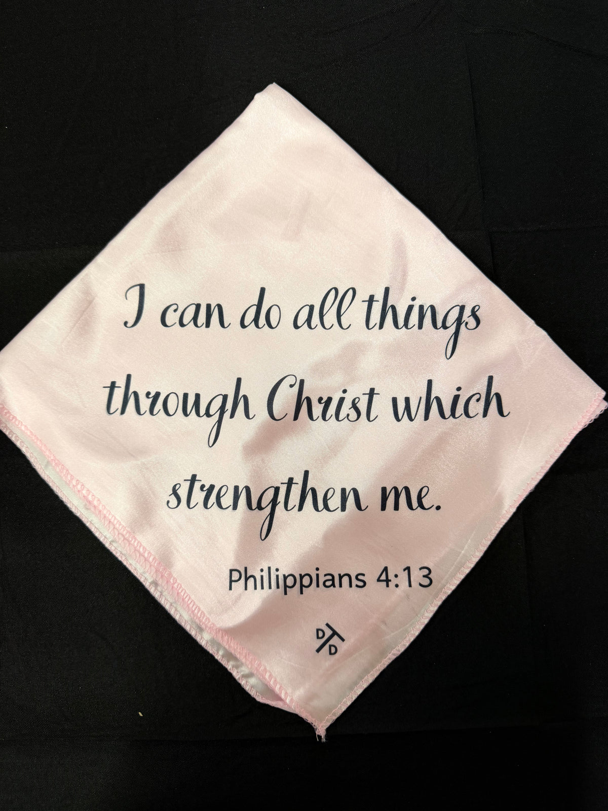 Phili. 4:13 on pink breakaway flag