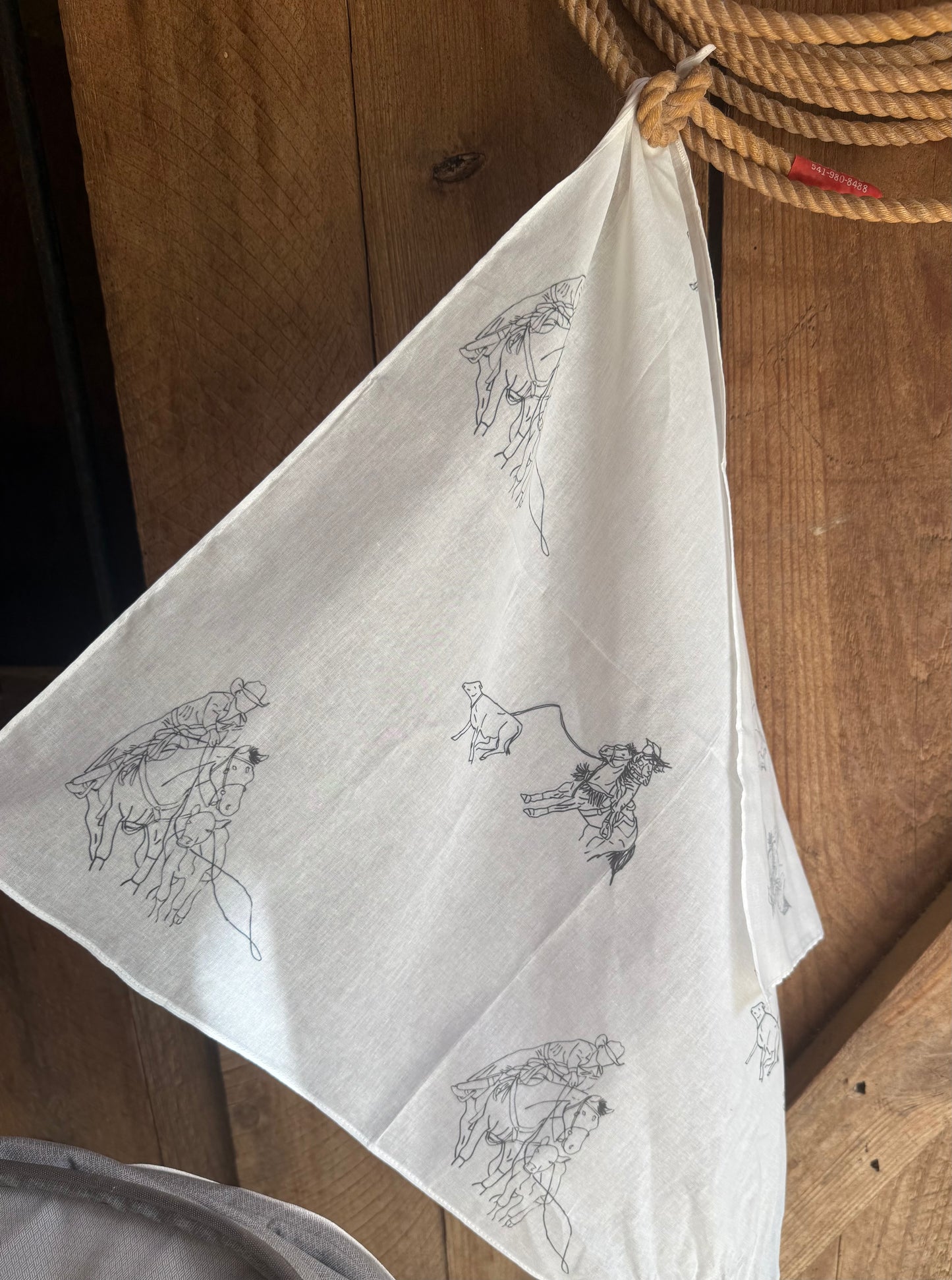 Light pink bkwy roper flag