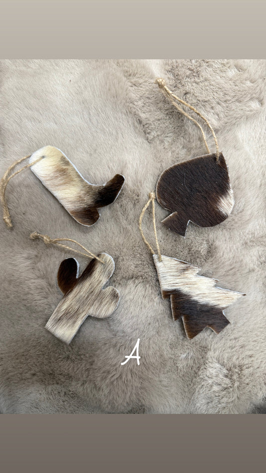 Cowhide Ornaments